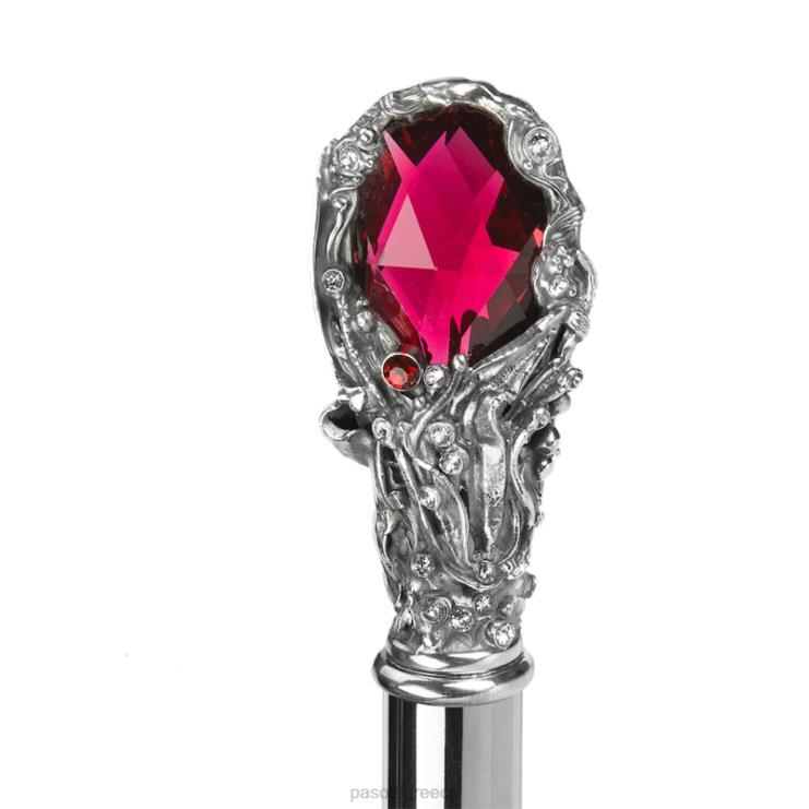 ομπρέλα | PASOTTI 257 991 w68 - λεοπάρ πτυσσόμενη ομπρέλα με κόκκινο πετράδι και κρύσταλλα 2N6B8582 γυναίκες